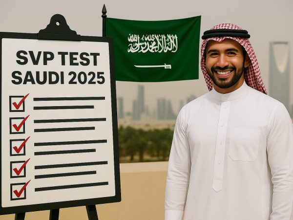 An Indian electrician taking the practical Skill Verification Program (SVP) test for a Saudi work visa