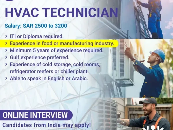 Modern skyscrapers in Dubai and Saudi Arabia that require HVAC technicians.